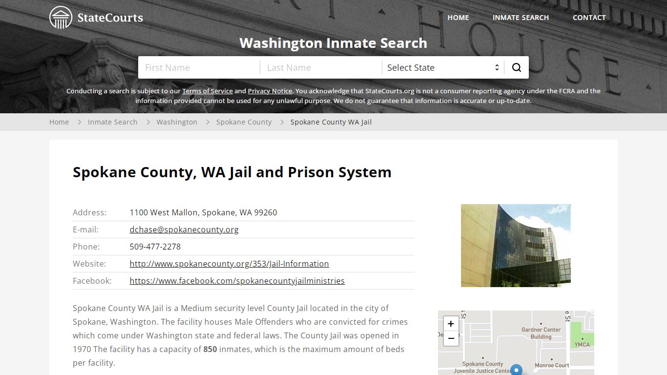 Spokane County WA Jail Inmate Records Search, Washington ...